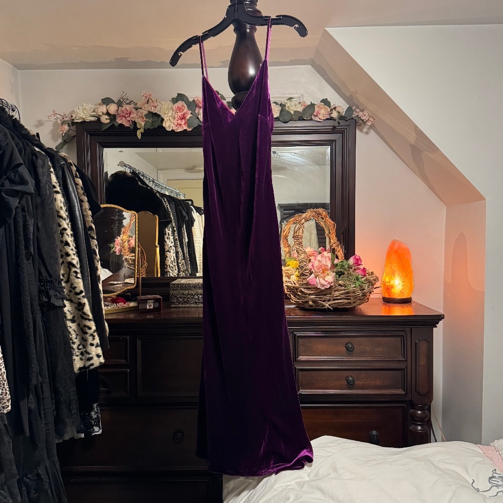 LoveShackFancy Silk velvet evening dress xxs/p